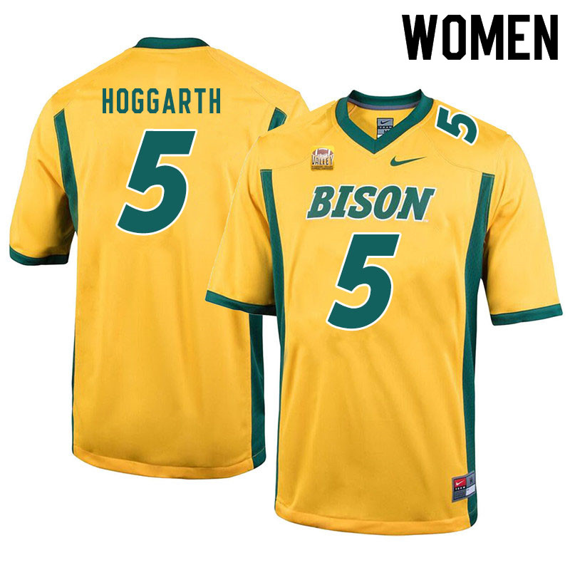 Women #5 Ben Hoggarth North Dakota State Bison College Football Jerseys Sale-Yellow